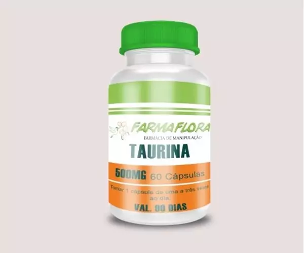 Taurina 500mg 60 Cápsulas